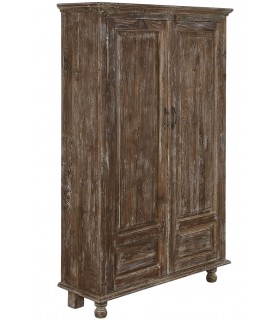 Armario alacena madera de teca color nogal mdmhogar