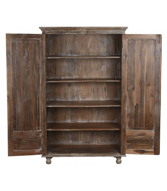 Armario alacena madera de teca color nogal mdmhogar