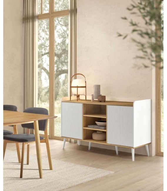 Aparador realizado en madera mdf imitación roble mdmhogar