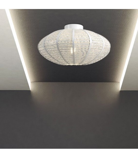 Plafón de techo realizado en metal calado mdmhogar