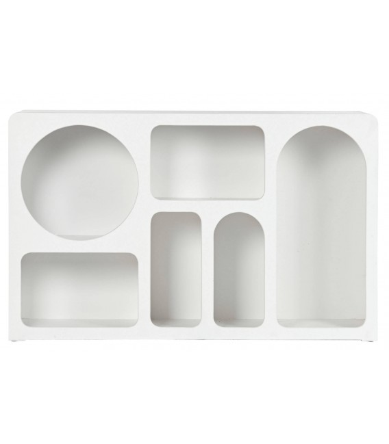 Librería estantería baja efecto yeso mdmhogar