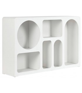 Librería estantería baja efecto yeso mdmhogar