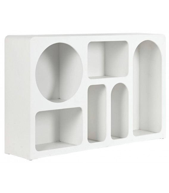 Librería estantería baja efecto yeso mdmhogar