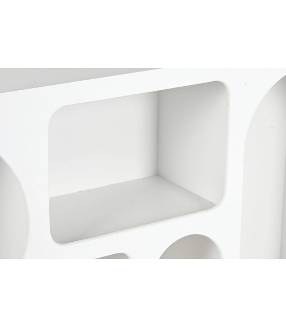 Librería estantería baja efecto yeso mdmhogar