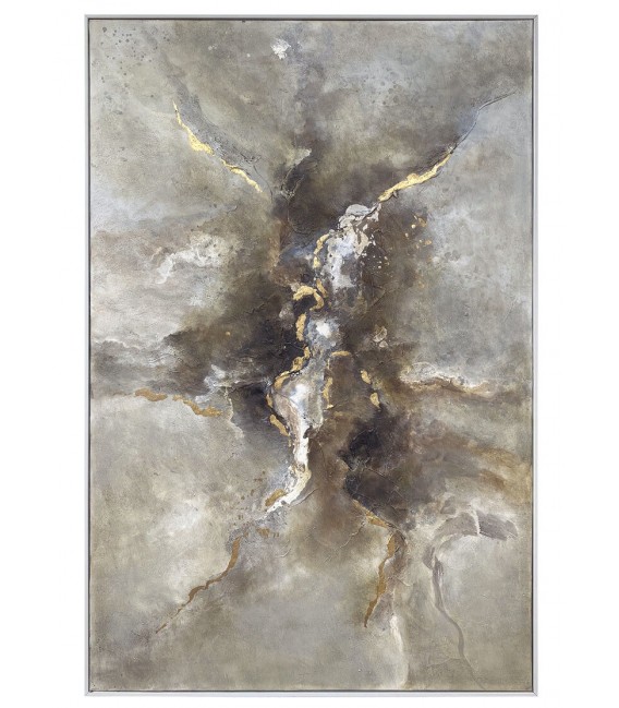 Cuadro vertical abstracto mdmhogar