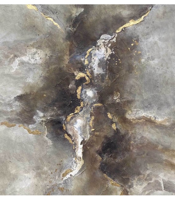 Cuadro vertical abstracto mdmhogar