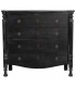 Cómoda madera negra mdmhogar