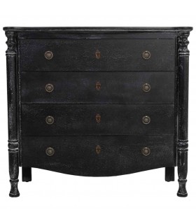 Cómoda madera negra mdmhogar