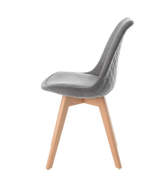 Silla cómoda patas en madera de haya mdmhogar