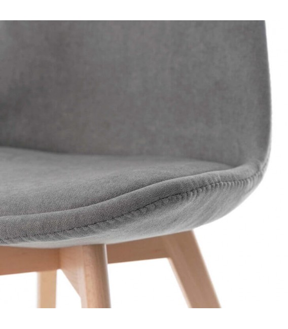 Silla cómoda patas en madera de haya mdmhogar