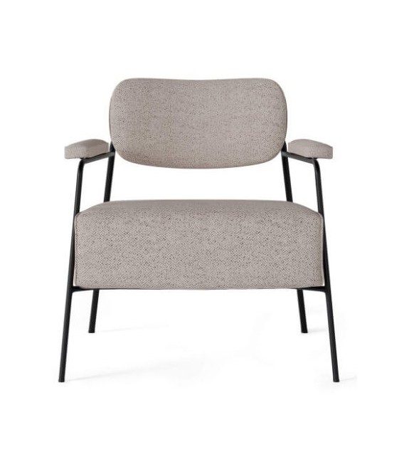 Butaca cómoda estructura en metal negro mdmhogar