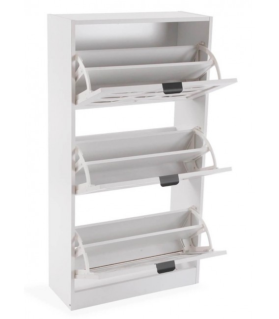 Mueble zapatero madera blanca mdmhogar