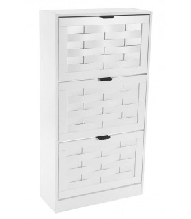 Mueble zapatero madera blanca mdmhogar