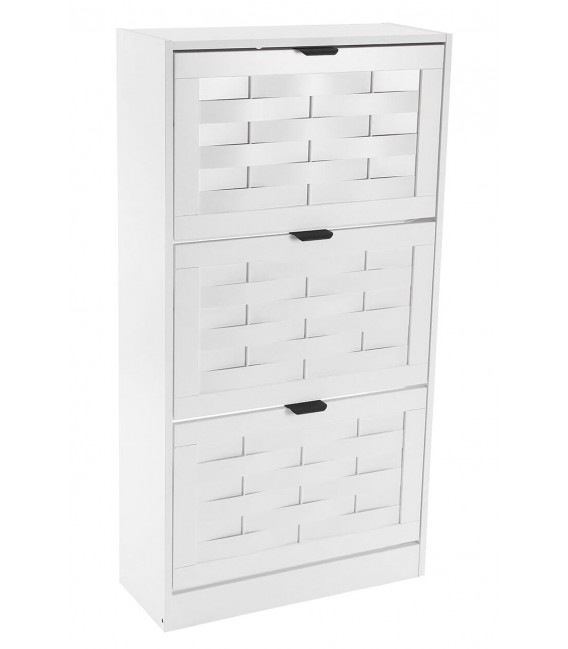 Mueble zapatero madera blanca mdmhogar