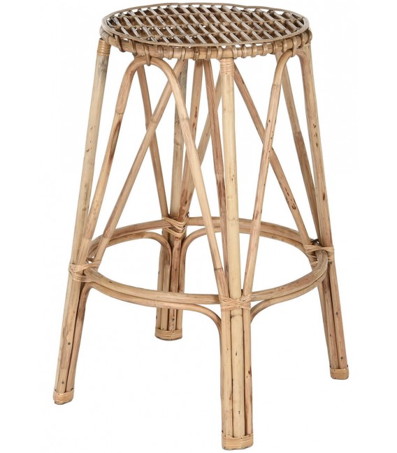 Taburete ratán natural trenzado mdmhogar