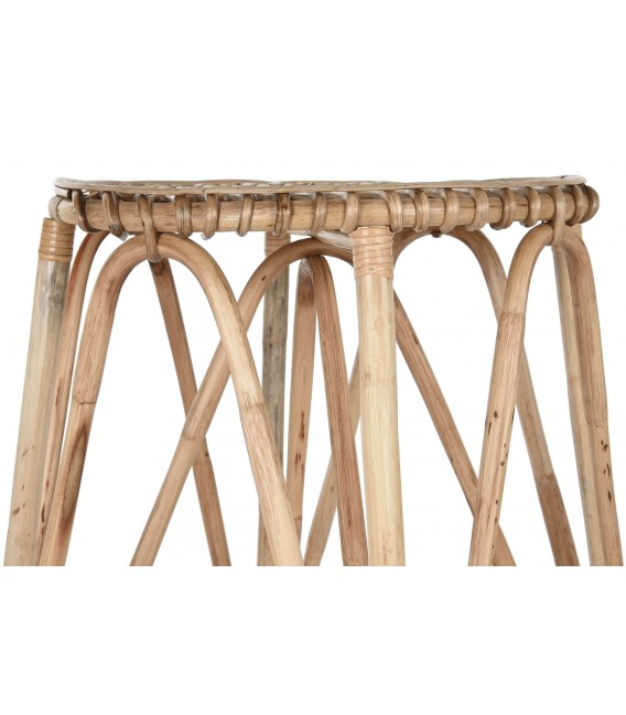 Taburete ratán natural trenzado mdmhogar