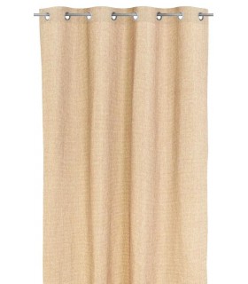 Cortina opaca para barra poliéster imitación fibras naturales mdmhogar