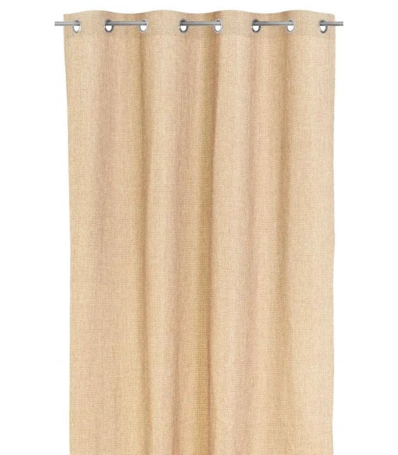 Cortina opaca para barra poliéster imitación fibras naturales mdmhogar