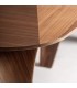 Mesa de comedor ovalada muy grande chapada madera de nogal mdmhogar