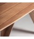 Mesa de comedor ovalada muy grande chapada madera de nogal mdmhogar