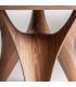 Mesa de comedor ovalada muy grande chapada madera de nogal mdmhogar