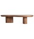 Mesa de centro grande madera dm chapada en madera de nogal mdmhogar