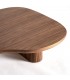 Mesa de centro grande madera dm chapada en madera de nogal mdmhogar
