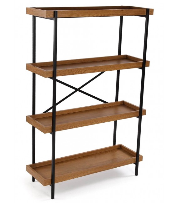 Librería estantería 4 baldas estable y robusta mdmhogar