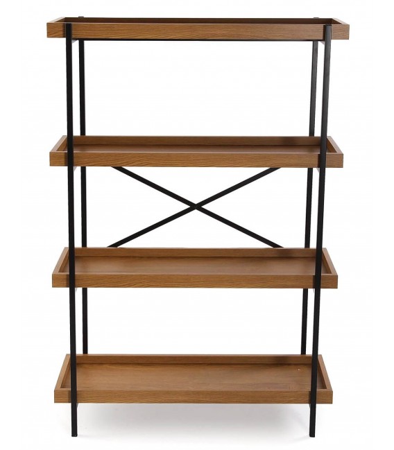 Librería estantería 4 baldas estable y robusta mdmhogar