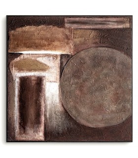 Cuadro abstracto cuadrado grande mdmhogar