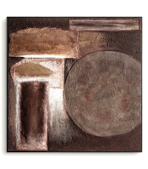 Cuadro abstracto cuadrado grande mdmhogar