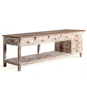 Mesa escritorio muy grande caobilla mdmhogar