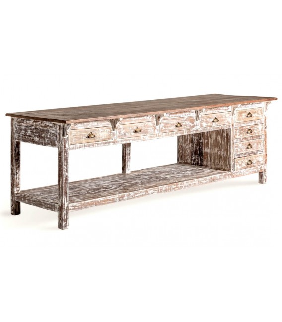 Mesa escritorio muy grande caobilla mdmhogar