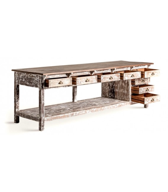 Mesa escritorio muy grande caobilla mdmhogar