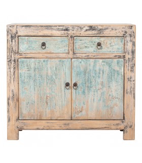 Aparador pequeño artesanal madera de pino natural mdmhogar