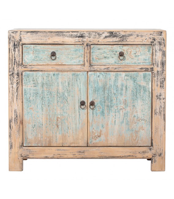 Aparador pequeño artesanal madera de pino natural mdmhogar