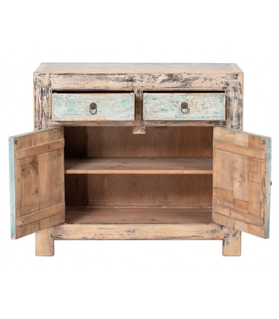 Aparador pequeño artesanal madera de pino natural mdmhogar