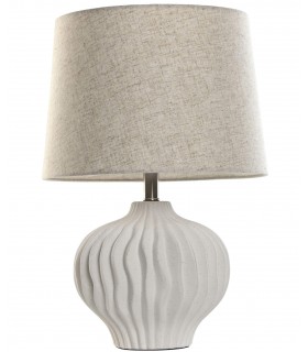 Lámpara de sobremesa base en cerámica ondulada mdmhogar