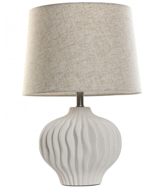 Lámpara de sobremesa base en cerámica ondulada mdmhogar