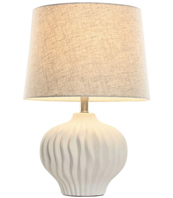 Lámpara de sobremesa base en cerámica ondulada mdmhogar