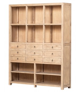 Estantería muy grande madera maciza de pino natural  mdmhogar