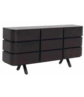 Cómoda grande madera de mango teñida en color wengué mdmhogar