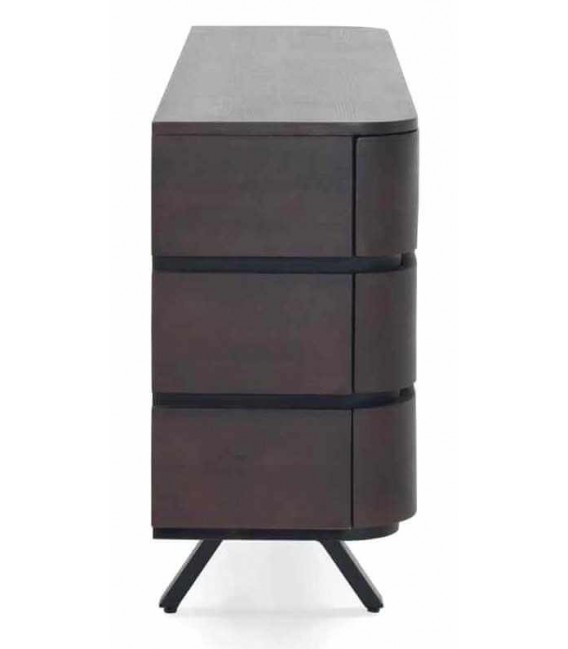 Cómoda grande madera de mango teñida en color wengué mdmhogar