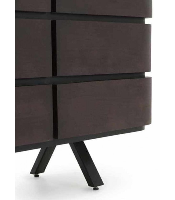 Cómoda grande madera de mango teñida en color wengué mdmhogar