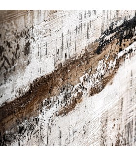 Cuadro abstracto cuadrado grande oleo con texturas mdmhogar