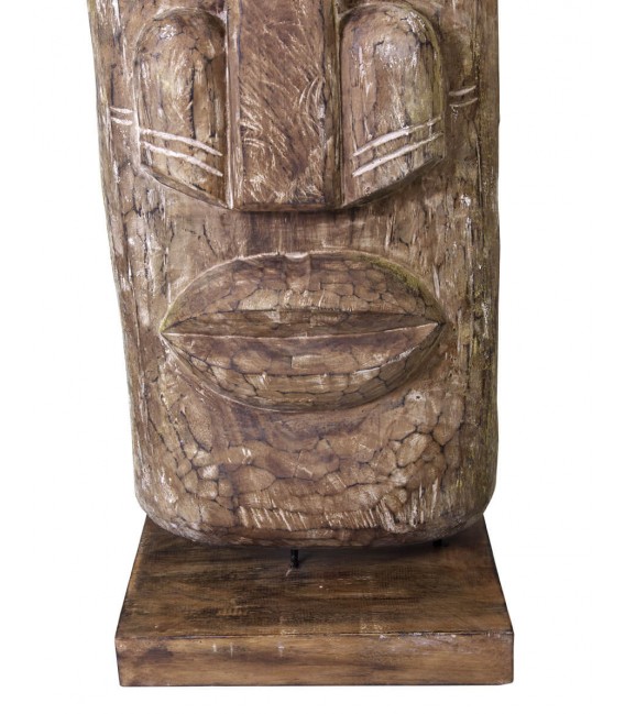 Figura decorativa alta madera de mango mdmhogar