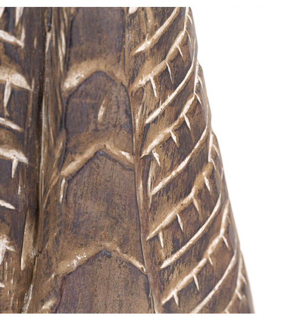 Figura decorativa madera de teca tallada artesanalmente mdmhogar