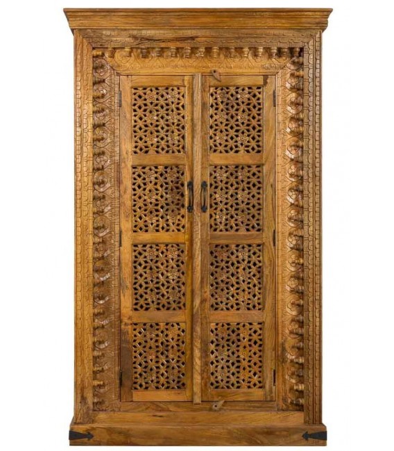 Armario alacena madera de mango tallado a mano mdmhogar