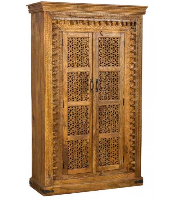 Armario alacena madera de mango tallado a mano mdmhogar