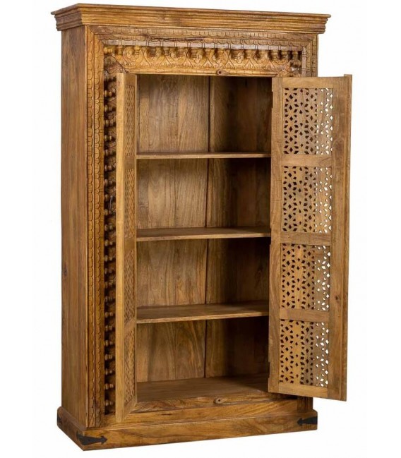 Armario alacena madera de mango tallado a mano mdmhogar